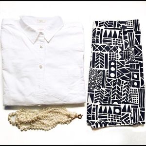 J. Crew Tribal Print Mini Skirt